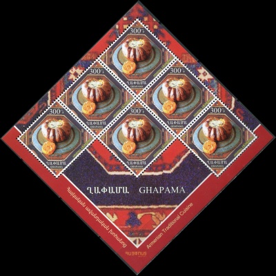 Армения. 2021. Армянская традиционная кухня. Хапама (Почтовый блок. MNH OG)