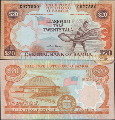 Самоа. 20 тала (Unc) 2002