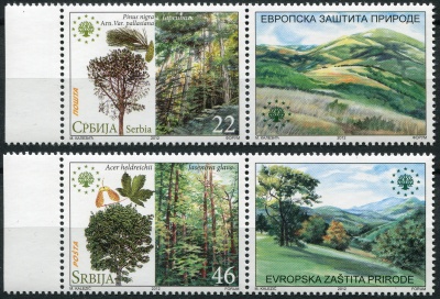 Сербия. 2012. Европейская программа защиты природы (Серия. MNH OG)