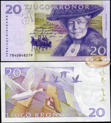 Швеция. 20 крон (Unc) 2007
