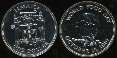 Ямайка. 1 доллар. 1981 (Unc)