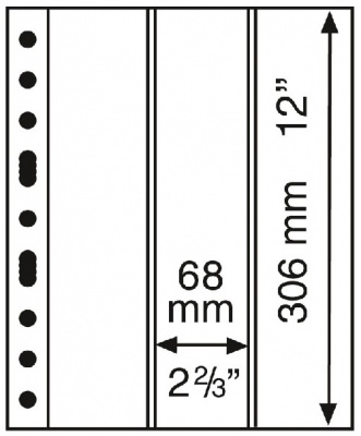 Лист GRANDE на 3 вертикальные ячейки [1 шт] (Leuchtturm)