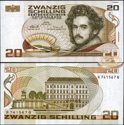 Австрия. 20 шиллингов (Unc) 1988