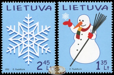 Литва. 2011. Святое Рождество и Новый год 2011 (Серия. MNH OG)