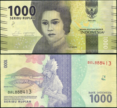 Индонезия. 1000 рупий (Unc) 2016