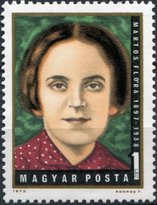 Венгрия. 1972. 75 лет со дня рождения Флоры Мартос (Почтовая марка. MNH OG)