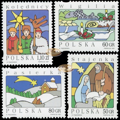 Польша. 1997. Рождество-1997 (Серия. MNH OG)