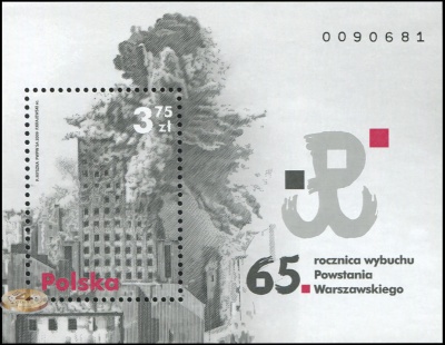 Польша. 2009. 65-я годовщина начала Варшавского Восстания (Блок. MNH OG)