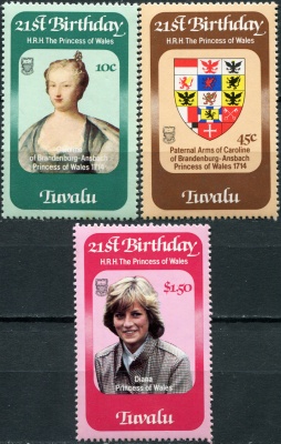 Тувалу. 1982. День рождения принцессы Дианы (Серия. MNH OG)