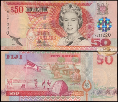 Фиджи. 50 долларов (Unc) 2002