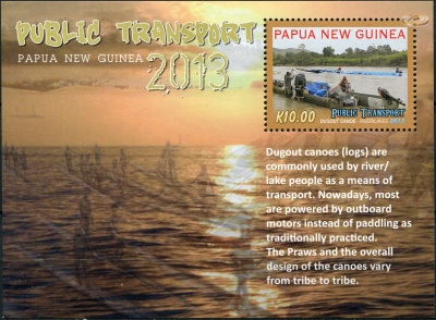 Папуа Новая Гвинея. 2013. Общественный транспорт (Блок. MNH OG)