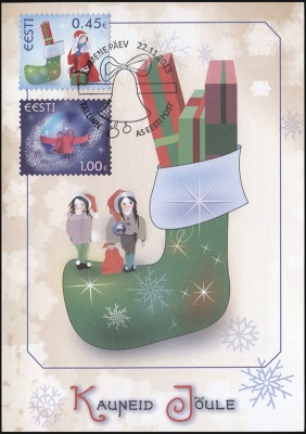 Эстония. 2013. Рождество 2013 (Картмаксимум. Mint)