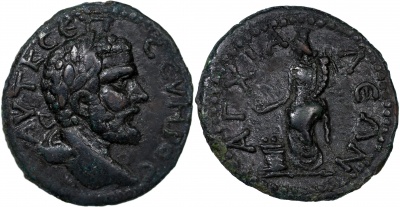 Римская империя [Фракия. Анхиалос]. Септимий Север. AE 18 мм. VF бронза. 193-211