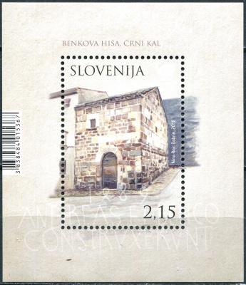 Словения. 2018. Фермерские дома в Словении (Почтовый блок. MNH OG)