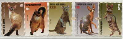 Папуа Новая Гвинея. 2005. Кошки (Серия. Буклет. MNH OG)