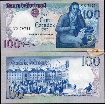 Португалия. 100 эскудо (Unc) 1981