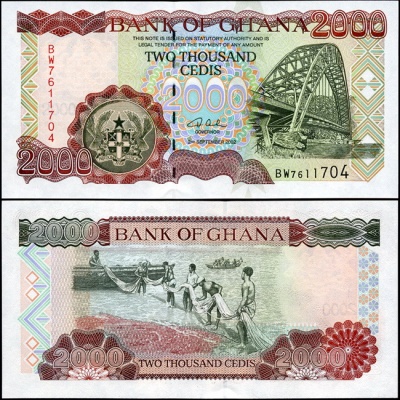 Гана. 2000 седи (Unc) 2002