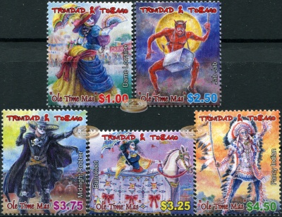 Тринидад и Тобаго. 2005. Традиционные карнавальные костюмы (Серия. MNH OG)