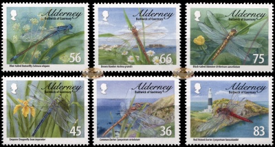 Олдерни. 2010. Стрекозы (Серия. MNH OG)