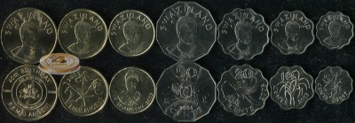 Свазиленд. Набор №3 (7 монет) 2005-08