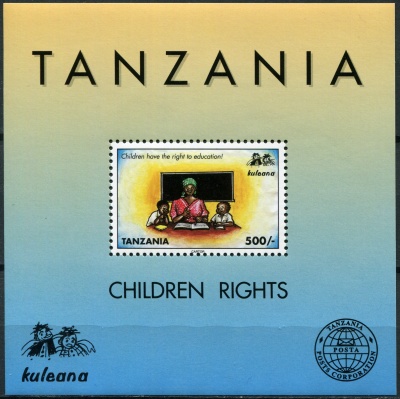 Танзания. 1998. Права детей (Блок. MNH OG)