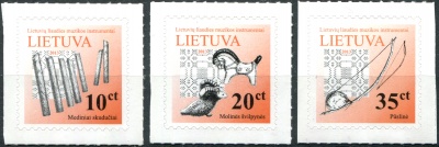Литва. 2013. Литовские народные музыкальные инструменты (Серия Почтовых марок. MNH OG)