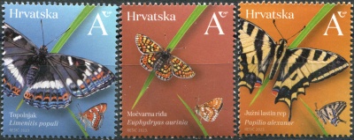 Хорватия. 2023. Бабочки Хорватии (Серия Почтовых марок. MNH OG)
