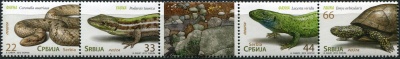 Сербия. 2012. Рептилии (IV) (Сцепка. MNH OG)
