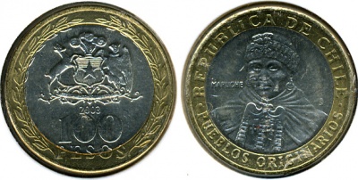 Чили. 100 песо. 2003 (Unc)