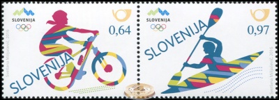 Словения. 2016. XXXI Олимпийские игры в Рио-де-Жанейро (Сцепка. MNH OG)