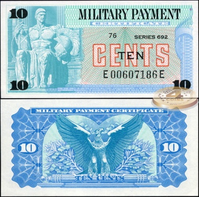 США. 10 центов (Unc) 1970