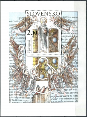 Словакия. 2020. 1150-летие назначения Мефодия архиепископом (Почтовый блок. MNH OG)