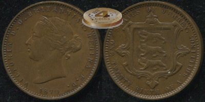 Джерси. 1/26 шиллинга. 1870 (aUnc)