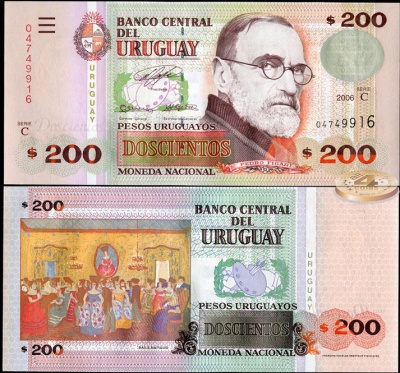 Уругвай. 200 песо (Unc) 2006