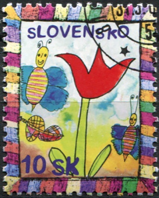 Словакия. 2006. День защиты детей (Почтовая марка. CTO Гашеная)