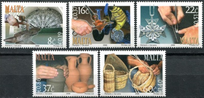 Мальта. 2006. Мальтийское ремесло (Серия Почтовых марок. MNH OG)