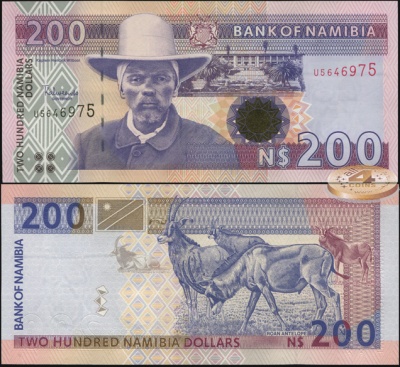 Намибия. 200 долларов (Unc) 2001