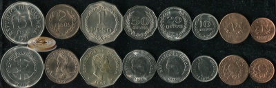 Колумбия. Набор №2 (8 монет. Обращение) 1963-88