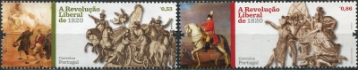 Португалия. 2019. Либеральная революция 1820 года (Серия Почтовых марок. MNH OG)