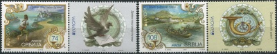 Сербия. 2020. Древние почтовые маршруты (Серия Почтовых марок. MNH OG)