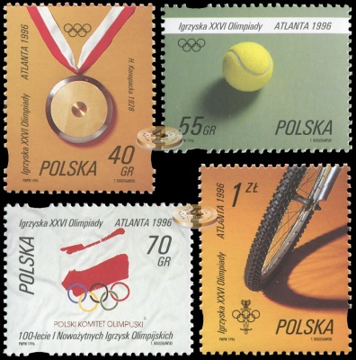 Польша. 1996. XXVI Олимпийские игры. Атланта 1996 (Серия. MNH OG)