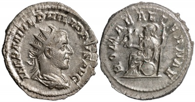 Римская империя. Филипп I Араб. Антониниан. aUnc серебро. 245-247 Рим