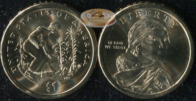 США. 1 доллар. 2009.D (Unc) Native