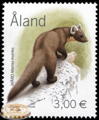 Аландские острова. 2004. Лесная куница (Почтовая марка. MNH OG)