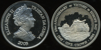 Тристан-да-Кунья. 1 крона. 2005 (Unc)