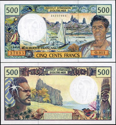 Французская Полинезия. Банкнота 500 франков. ND (2004). Unc. Бумага. Кат# P.1e