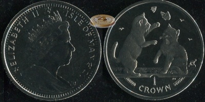 Остров Мэн. 1 крона. 2004 (Unc)