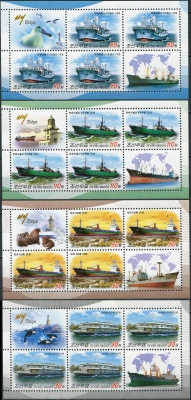 КНДР. 2013. Корабли (Серия Малых листов. MNH OG)