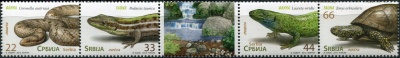 Сербия. 2012. Рептилии (III) (Сцепка. MNH OG)