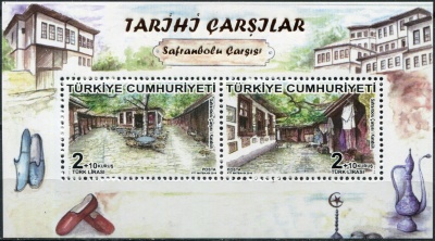 Турция. 2018. Исторические базары: Сафранболу (Почтовый блок. MNH OG)